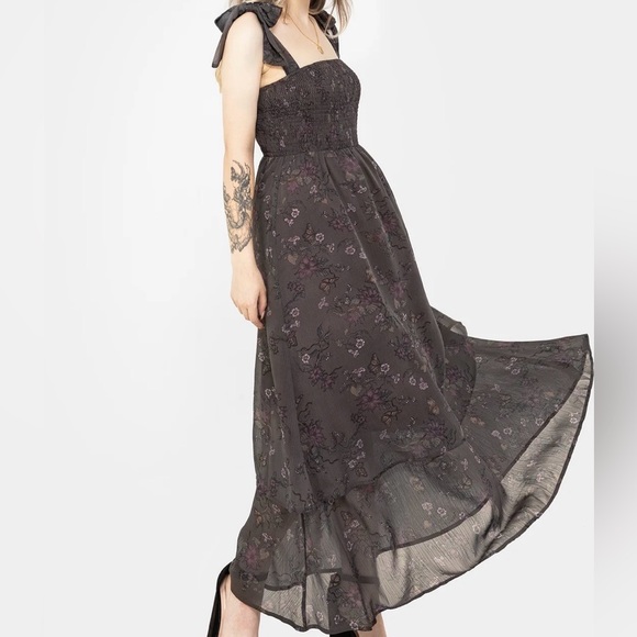 Disturbia Dresses & Skirts - Disturbia Arnora Tiered Shirred Bodice Maxi Dress
